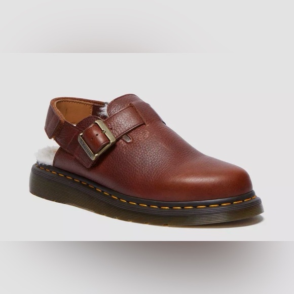 Dr. Martens Shoes - DR MARTENS Jorge II Ambassador Faux Fur Lined Slingback Mules Wmns 10 New No Box